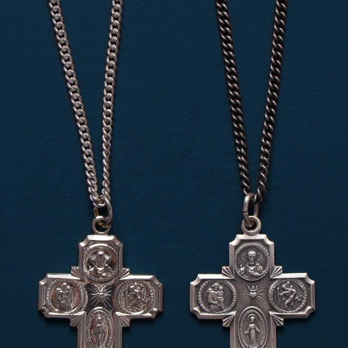 Four way cross discount pendant