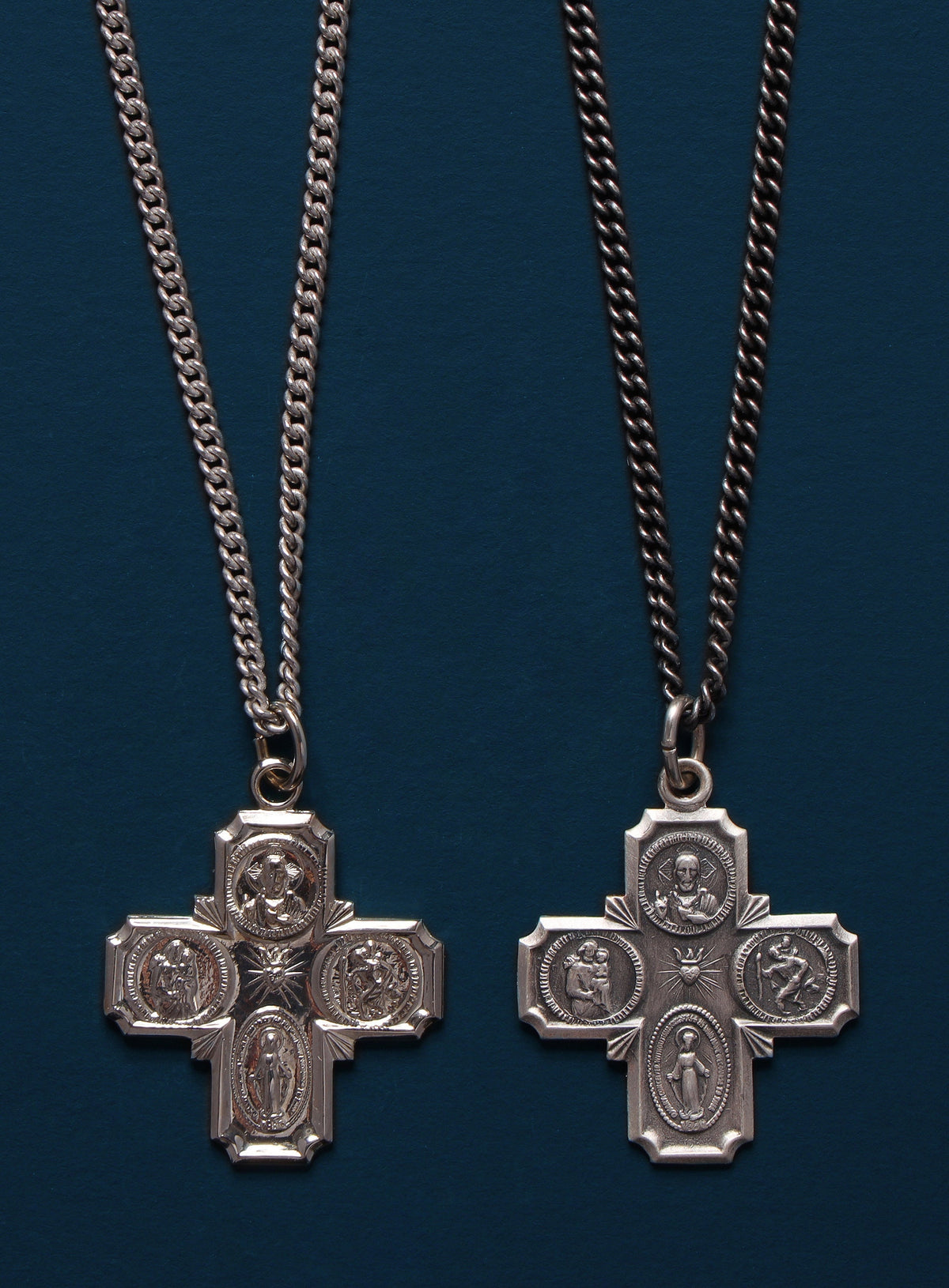 WYM Silver 925 CROSS-LINK CHAIN NECKLACE