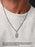 Saint Anthony Sterling Silver Oval Medal Necklace for Men Jewelry WE ARE ALL SMITH   