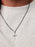 Large Sterling Silver Bevel Cross Pendant Necklace for Men Jewelry WE ARE ALL SMITH   