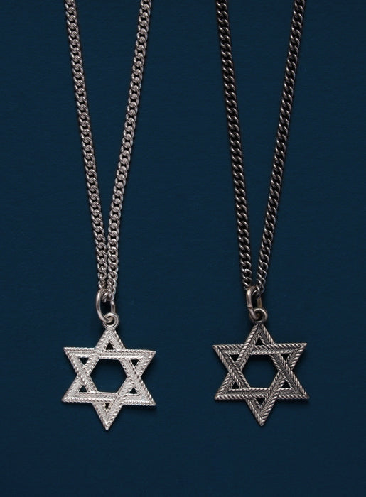 Star of David Sterling Silver Pendant Necklace Jewelry WE ARE ALL SMITH   