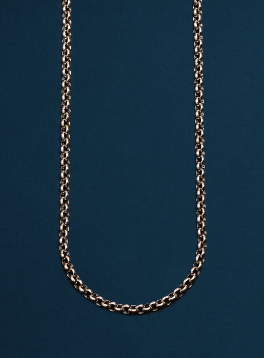 Waterproof 4mm Large Rolo Stainless Steel Chain for Men — WE ARE ALL SMITH