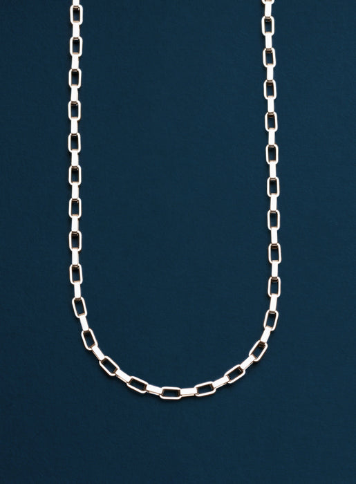 Waterproof 3mm Box Chain Stainless Steel Elongated box chain Jewelry WE ARE ALL SMITH   