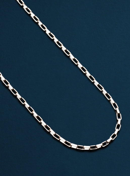 Waterproof 3mm Box Chain Stainless Steel Elongated box chain Jewelry WE ARE ALL SMITH   