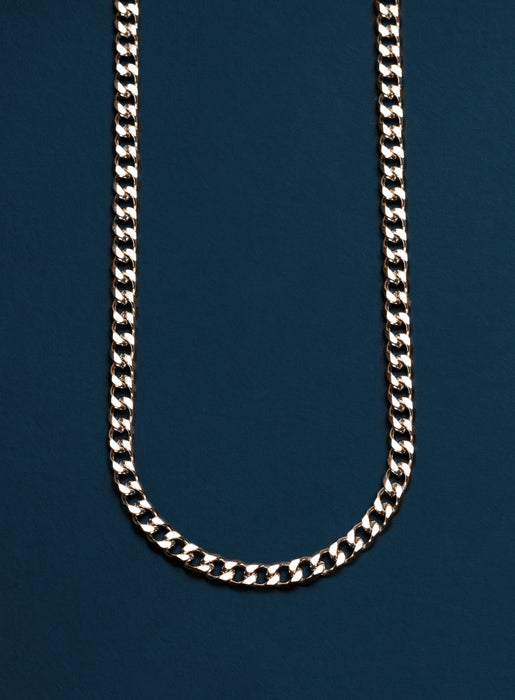 Waterproof 5mm Miami Cuban Beveled Chain Necklace for Men Jewelry WE ARE ALL SMITH   