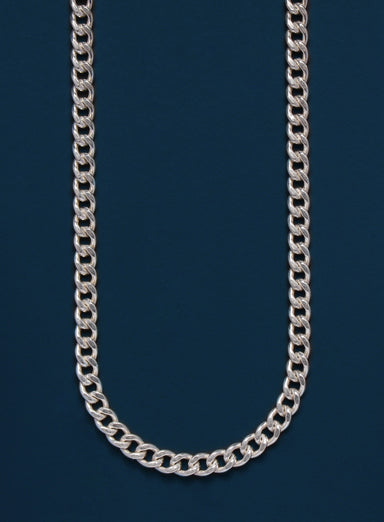 4mm LIGHTWEIGHT 925 Sterling Silver Curb Chain Necklace Necklace WE ARE ALL SMITH   