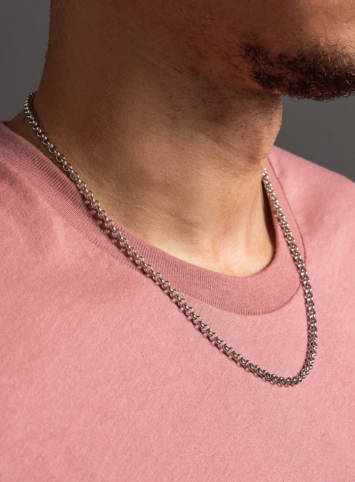 Waterproof 4mm Large Rolo Stainless Steel Chain for Men — WE ARE ALL SMITH