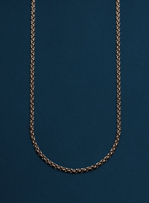 Waterproof 2mm Rolo Link Style Chain for Men Jewelry WE ARE ALL SMITH   