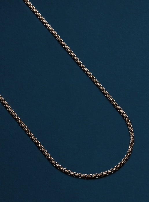 Waterproof 2mm Rolo Link Style Chain for Men Jewelry WE ARE ALL SMITH   