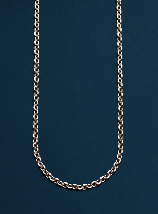 Waterproof Rounded 4mm Cable Stainless Steel Chain Necklace Jewelry WE ARE ALL SMITH   