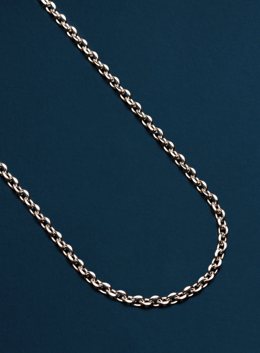 Waterproof Rounded 4mm Cable Stainless Steel Chain Necklace Jewelry WE ARE ALL SMITH   