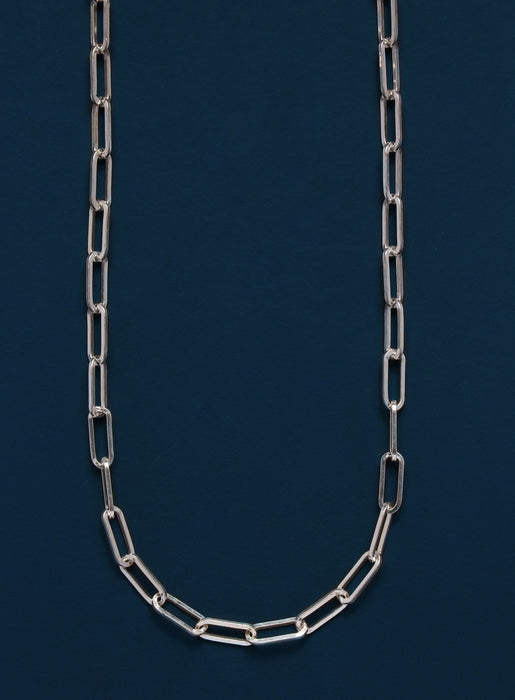Sterling Silver Cable / Clip Chain Necklace for Men Necklace WE ARE ALL SMITH   