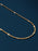 14k Gold Filled Curb Chain Necklace with Satellite Square Links Necklace WE ARE ALL SMITH   