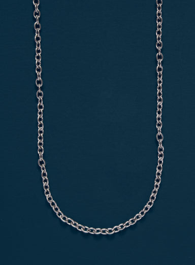 Waterproof Classic 3mm Cable Chain Necklace for Men Necklace WE ARE ALL SMITH   