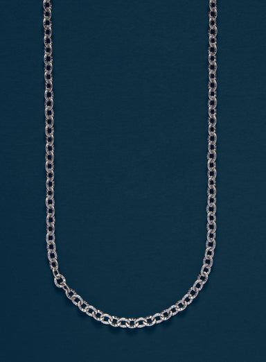 Waterproof 3mm 316L Stainless Steel Classic Cable Chain Necklace Necklace WE ARE ALL SMITH   