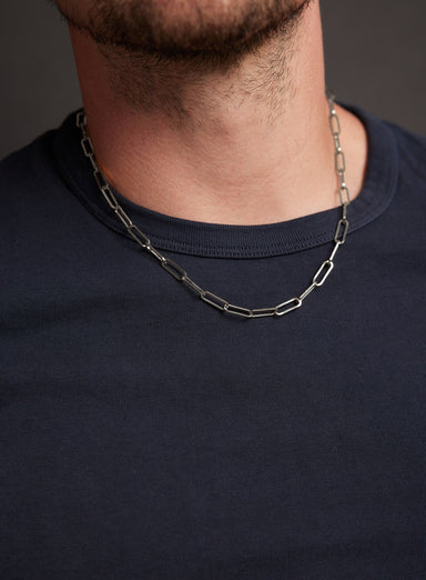 Waterproof Clip Style Cable Link Necklace for Men Necklace WE ARE ALL SMITH   