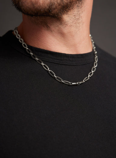 Waterproof 7mm 316L Stainless Steel Thick Chain Necklace for Men Necklace WE ARE ALL SMITH   