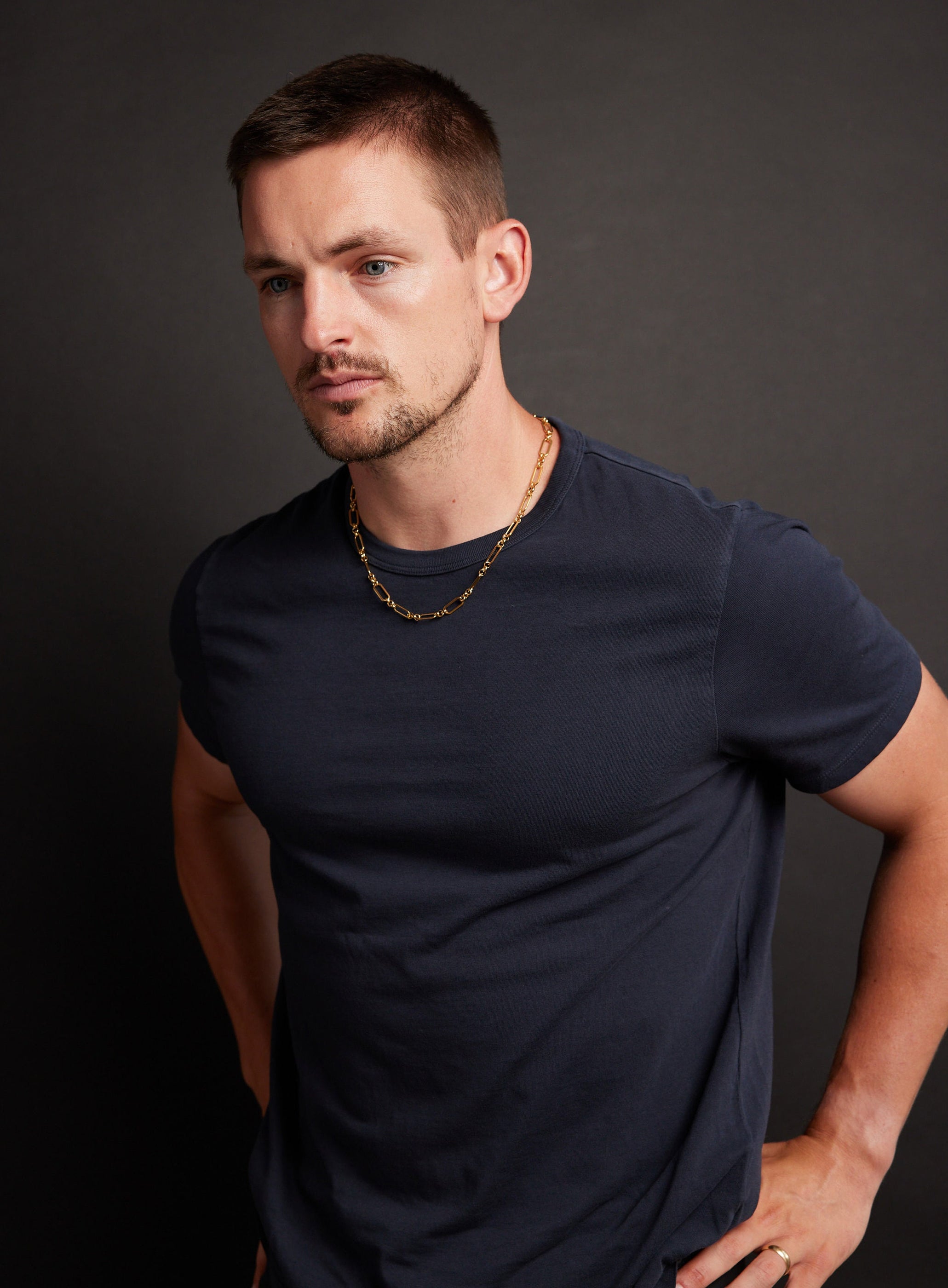 7mm Men's Gold Elongated Cable Chain Necklace for Men — WE ARE ALL SMITH