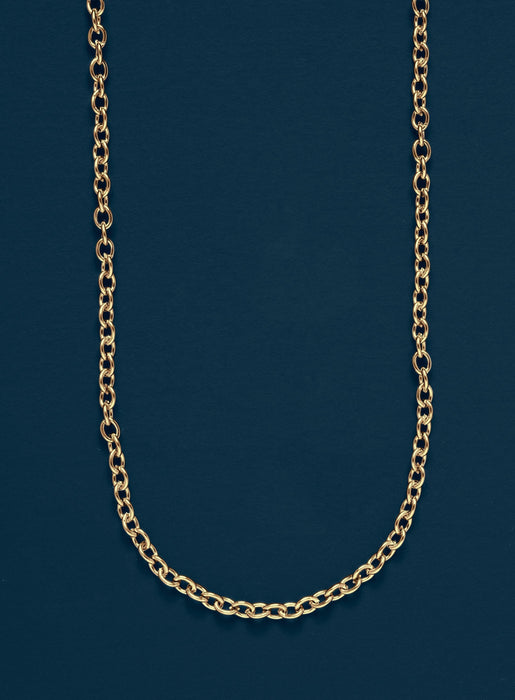 Mens 3mm Classic Cable Chain Necklace Necklace WE ARE ALL SMITH   