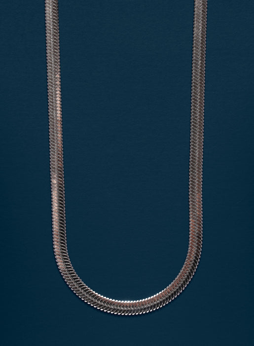 Waterproof 5mm 316L Stainless Steel Herringbone Chain Necklace Necklace WE ARE ALL SMITH   