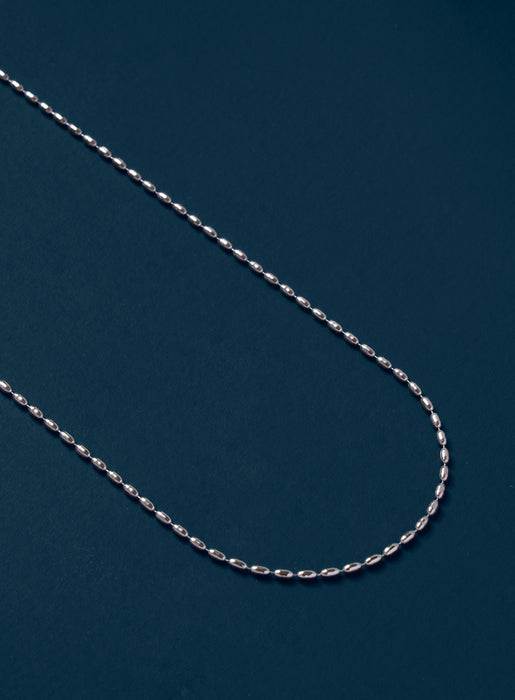 Waterproof Minimalist 1mm 316L Stainless Steel Silver Chain Necklace WE ARE ALL SMITH   