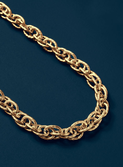 Men's Gold CHUNKY Thick Rope Chain Necklce Necklace WE ARE ALL SMITH   