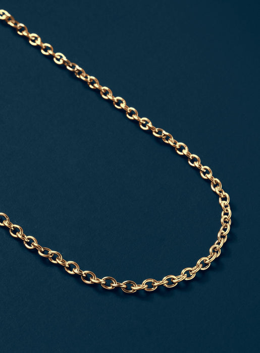 Mens 3mm Classic Cable Chain Necklace Necklace WE ARE ALL SMITH   