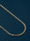 3mm 14k Gold Plated Classic Cable Chain Necklace for Men Necklace WE ARE ALL SMITH   