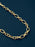 Men's 7mm 14k Gold Plated Textured Cable Chain Necklace Necklace WE ARE ALL SMITH   