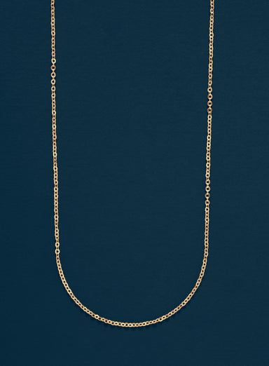 Gold THIN 1mm Cable Chain Necklace for Men Necklace WE ARE ALL SMITH   