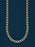 5mm Gold Textured Cable Chain Necklace for Men Necklace WE ARE ALL SMITH   