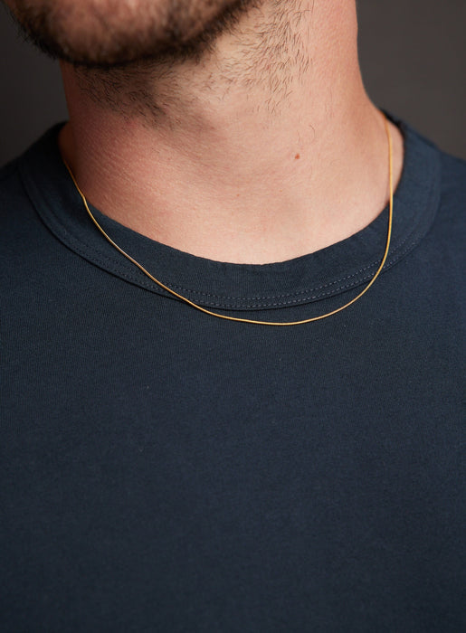 Gold Men's Necklace 1mm Snake Chain Necklace for Men Necklace WE ARE ALL SMITH   