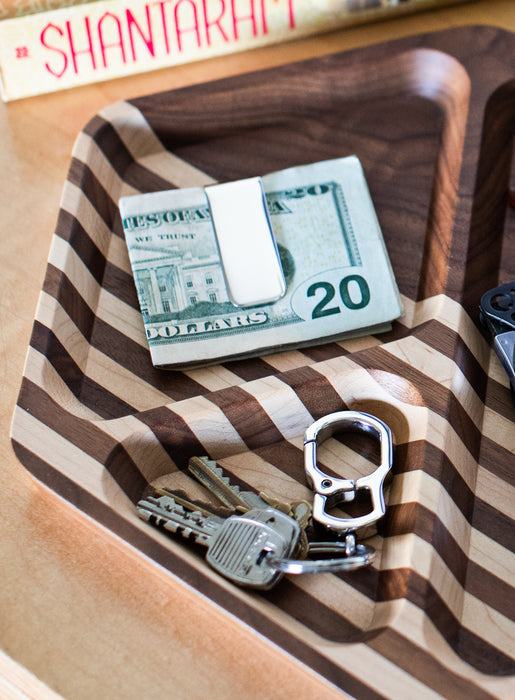 Stainless Steel Carabiner Key-Chain Money Clip WE ARE ALL SMITH   