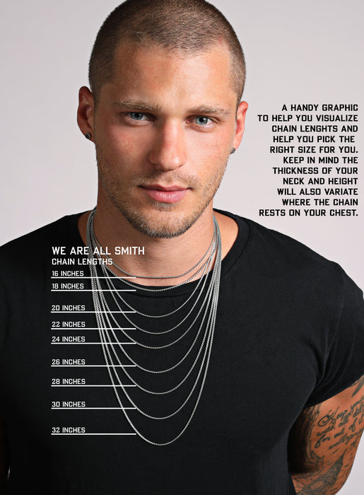 Sweatproof + Waterproof Saint Christopher Necklace Necklaces WE ARE ALL SMITH: Men's Jewelry & Clothing.   