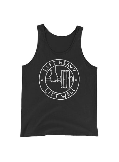 Lift Heavy Lift Well Black Tank Top — WE ARE ALL SMITH