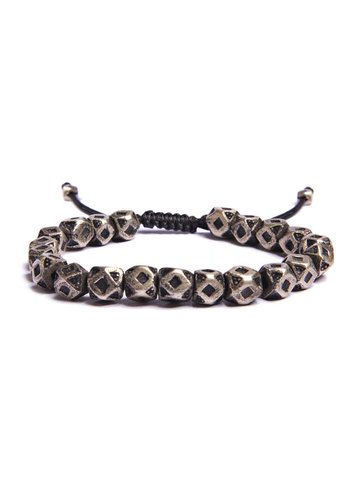 Geometric Silver Beaded Men's Bracelet Bracelets We Are All Smith   