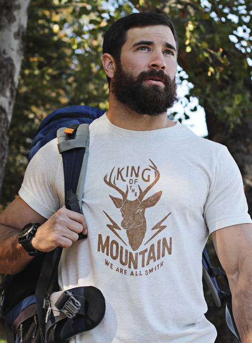 "King of the Mountain" Short sleeve t-shirt  WE ARE ALL SMITH   