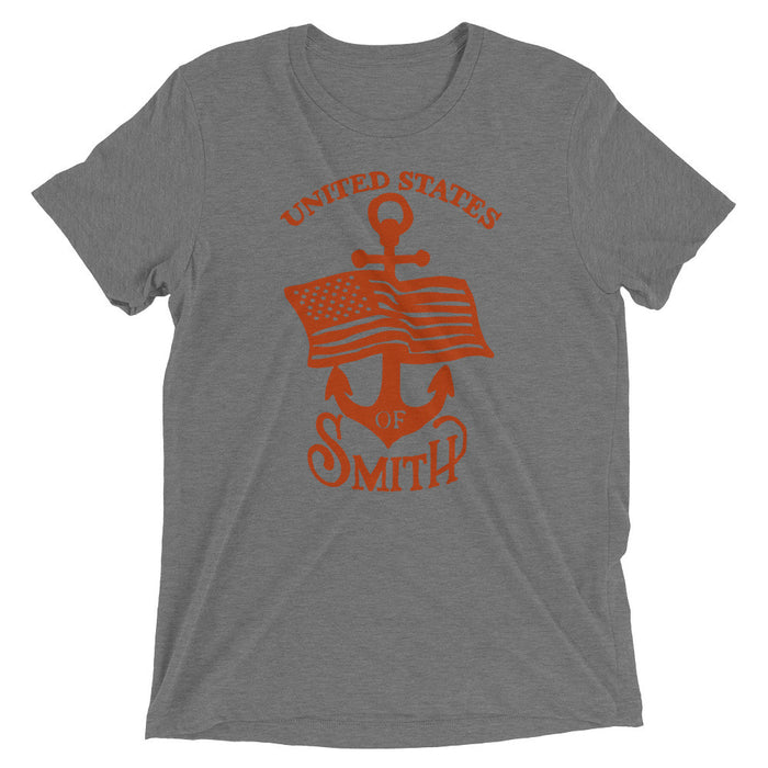 "United States of Smith" Short sleeve t-shirt  WE ARE ALL SMITH: Men's Jewelry & Clothing. XS  
