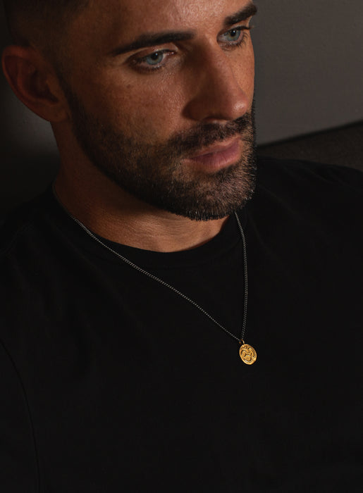 Vermeil Gold Om Necklace for Men Necklaces We Are All Smith   