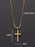 SMALL GOLD CROSS NECKLACE FOR MEN Jewelry We Are All Smith   