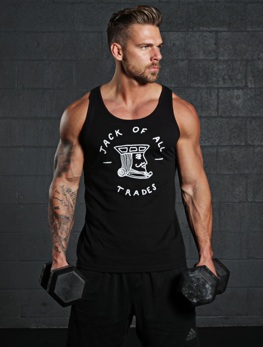 "Jack of all trades" Black Tank Top  WE ARE ALL SMITH   