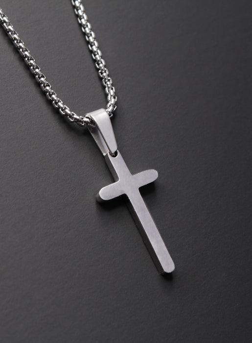 MINI STAINLESS STEEL CROSS NECKLACE FOR MEN Jewelry We Are All Smith   