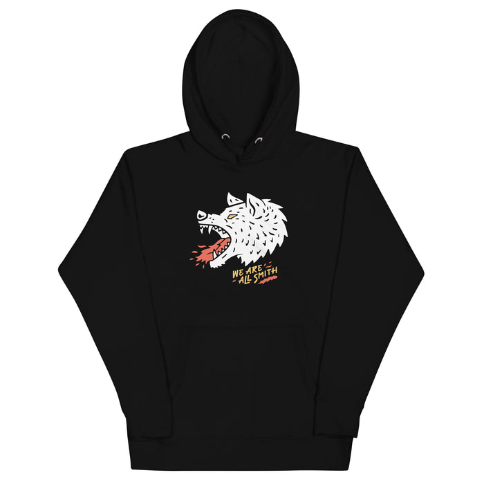 Wolfie We Are All Smith Unisex Hoodie  WE ARE ALL SMITH: Men's Jewelry & Clothing. Black S 