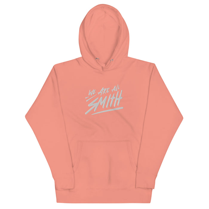 Dusty Rose WAAS logo Unisex Hoodie  WE ARE ALL SMITH: Men's Jewelry & Clothing. S  