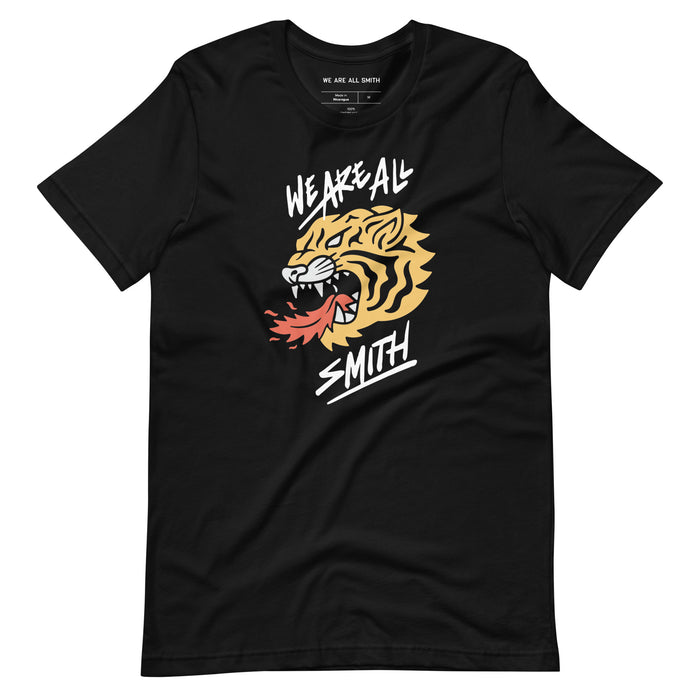 We Are All Smith Tiger Short Sleeve Black Unisex t-shirt  WE ARE ALL SMITH: Men's Jewelry & Clothing. XS  