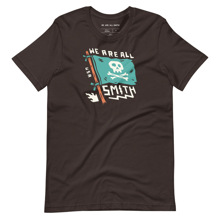 Brown We Are All Smith Banner Short Sleeve Unisex t-shirt  WE ARE ALL SMITH: Men's Jewelry & Clothing. S  