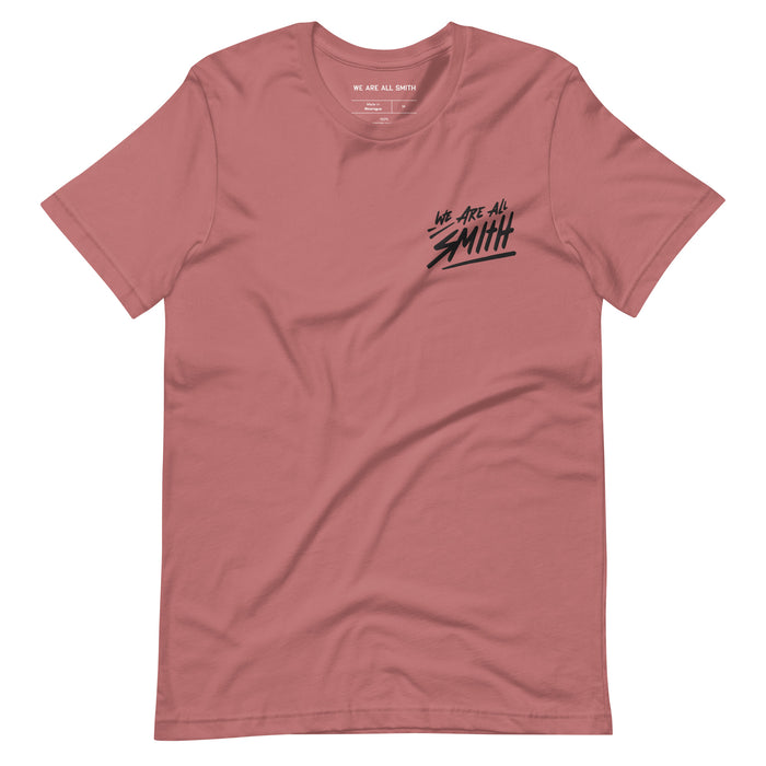 WAAS Logo Mauve Unisex t-shirt  WE ARE ALL SMITH: Men's Jewelry & Clothing. S  