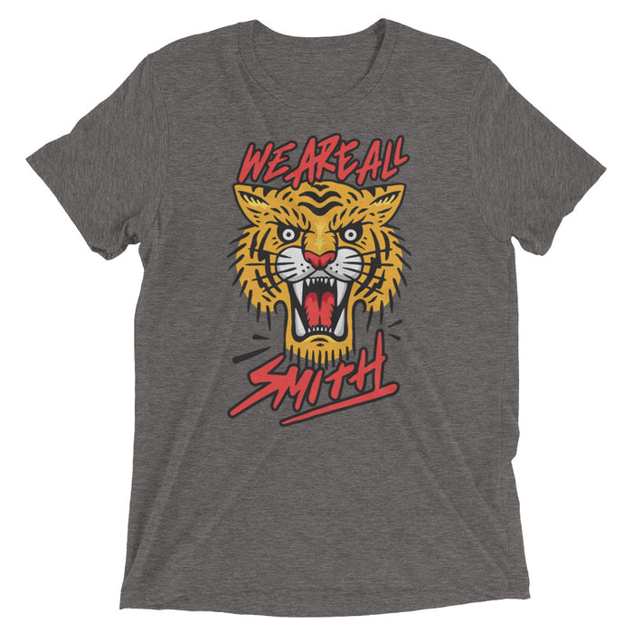 We Are All Smith Tiger Gray Short sleeve t-shirt  WE ARE ALL SMITH: Men's Jewelry & Clothing. XS  