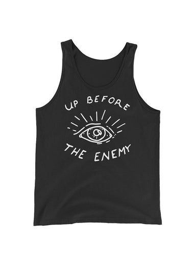 "Up Before the Enemy" Black Tank Top  WE ARE ALL SMITH   